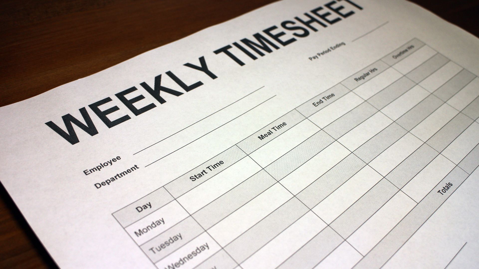 employee timesheet template in Singapore